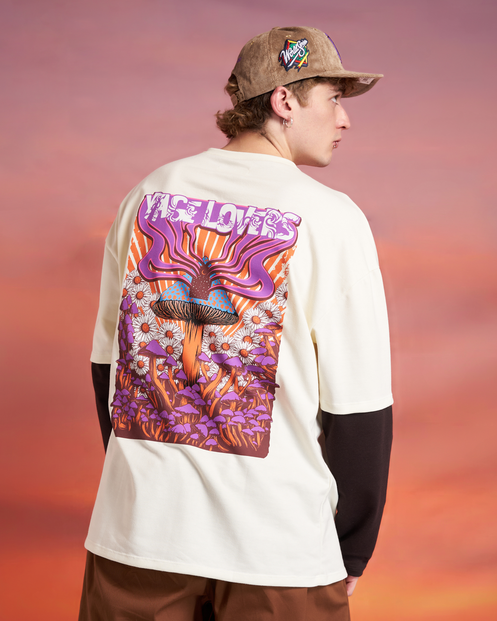 Sudadera con capucha Mushrooms